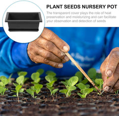 Cabilock Plastic Flower Pot with Tray Drainage Container for Lightweight Gardening Planter Design for Indoor and Outdoor Use