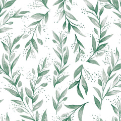 Green Leaf Wallpaper Peel and Stick Self Adhesive Wall Paper Coverage Decorative Floral Contact Paper for Home and Office,17.5 x 118 inch