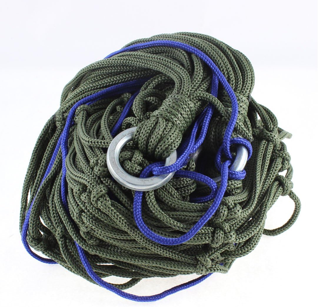 Garden Swing Nylon Net Mesh Sleeping Bed Hammock 2M x 1.5M Blue Green (id: c98 cc2 ea7 c9a c17
