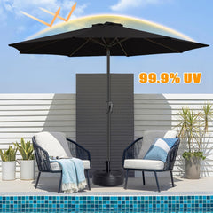7.5ft/9ft Patio Umbrella Replacement Canopy for 6 Ribs 8 Ribs,Market Umbrella Top Outdoor Umbrella Canopy, Outdoor Replacement Parasol Covers UV Protective Shade Cloth