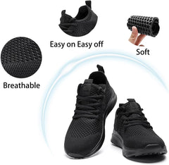 Running Shoes for Men Slip on Tennis Walking Sneakers Lightweight Non Slip Workout Gym Sports Volleyball Shoes Outdoor Athletic Casual Fashion Breathable Trainers