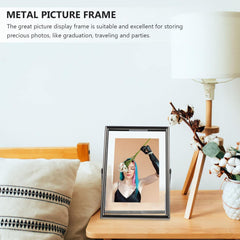 1pc Glass Picture Frame Desktop Photo Holder for Home Decoration Vertical Frame Sleek Finish for Weddings Graduations and Special Moments