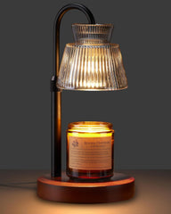 Candle Warmer Lamp with Timer, Vintage Flower Candle Lamp with 2 Bulbs, Electric Adjustable Height Candle Warmer,Birthday Gifts for Women, Wax Melt Warmer for Mom House Warming Gifts