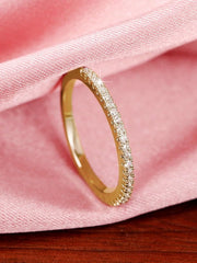 Cubic Zirconia Decor Ring Women's Jewelry Gift