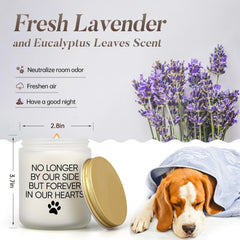 Pet Memorial Gifts for Loss of Dog Cat, Sympathy Gift for Pets Loss, Dog Bereavement Cat Memorial Candle, Remembrance Present in Memory of Cat, Passing Away Condolence Presents for Friends Pet Owner