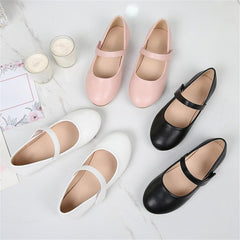 Girls Dress Shoes Patent Leather Wedding Party Princess School Uniform Shoes Mary Jane Ballet Flats for Kids