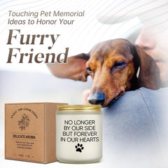 Pet Memorial Gifts for Loss of Dog Cat, Sympathy Gift for Pets Loss, Dog Bereavement Cat Memorial Candle, Remembrance Present in Memory of Cat, Passing Away Condolence Presents for Friends Pet Owner