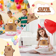 Cow Stuffed Animal - Green Cow Plush Pillow, Happy Birthday Stuffed Animal Toy Gifts for Kids, Birthday Party Decor