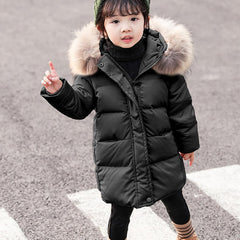 2024 Winter Warm Coat for Kids Girls Coat Winter Windproof Thicken Coat Jacket Child Warm Outerwear Xmas Gifts