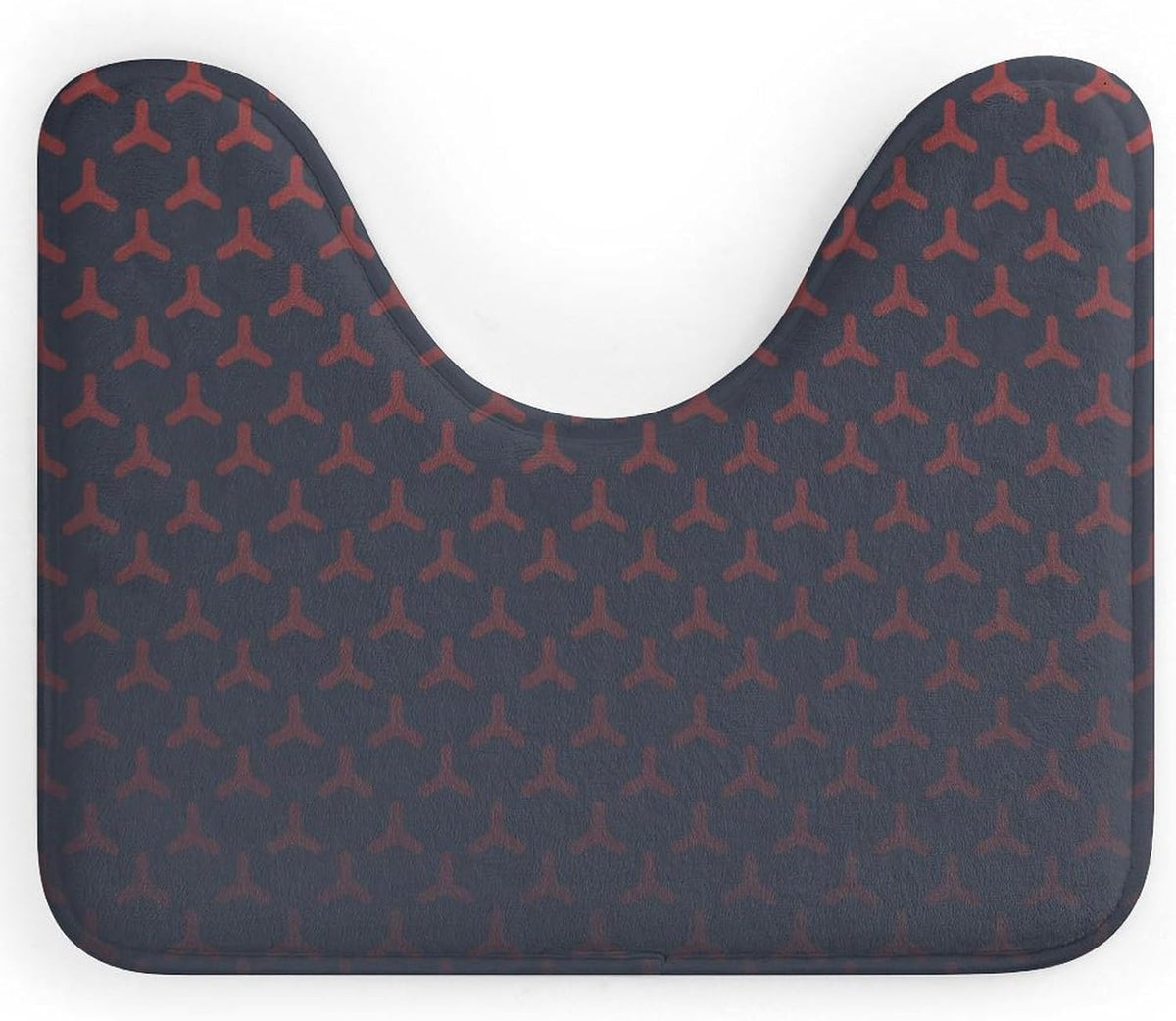 Halloween Purple Toilet Rug Mat U Shaped 20"x 16" Non-Slip Toilet Bath Mat Absorbent Bathroom Rugs Mats Quick Dry Contour Mat for Bathroom Floor