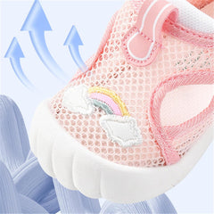 Infant Hollow Breathable Sandals for Boys Girls, Baby Newborn Summer Non Slip Sneakers, Toddler Flat Bottom Sandals