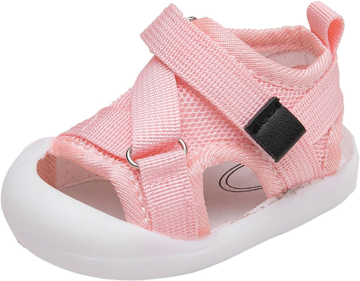 Baby Boys Girls Sports Sandals Lightweight Anti-Slip Rubber Sole Beach Aquatic Water Shoes Toddler First Walking Shoe