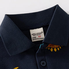 Summer Toddler Boys Girls Short Sleeve Cartoon Prints T Shirt Tops Boys Camouflage Shirts