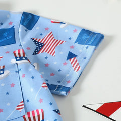 Boys Summer Clothes 8 Toddler Boys Girls Short Sleeve Independence Day 4 of July Kids Tops T Shirt with Infant
