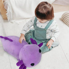 Axolotl Stuffed Animal Plush Toy,Cute Soft Salamander Plush Pillow,Kawaii Plushies Doll Toy for Kids (Pink,11 inch)