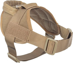 Dog Tacticals Harness for Large Dogs Pulling Adjustable Dog Vest with Handle Heavy Duty Metal Hook & Panel for