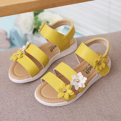 Baby Girls Sandals Open Toe Flat Toddler Kids Flower Rubber Sole Non-Slip Sandals Summer Beach Pool Sports Sandals