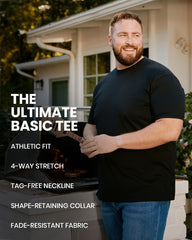 INTO THE AM Mens T Shirt - Short Sleeve Crew Neck Soft Fitted Tees S - 4XL Fresh Classic Tshirts