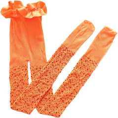 Canis Toddler Kids Little Girls Sprakle Crystal Rhinestone Mesh Glitter Fishnet Stockings