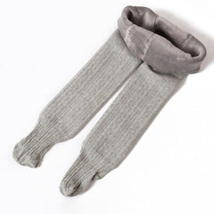 Girls Knitted Tights Baby Toddler Elastic Waist Pantyhose Leggings Kids Solid Color Stockings