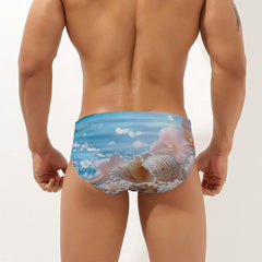 Beach Seashell Men's Swimsuit Brief Beach Shorts Bikini Swimwear Sexy Swimming Trunks