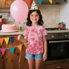 Girls Henley Shirt with Crewneck Lightweight & Breathable T Shirts Short Sleeve for Home School Outdoor