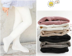 Cable Knit Tights for Toddler and Girls Fleece Lined Leggings Soft Cotton Stockings Winter Warm