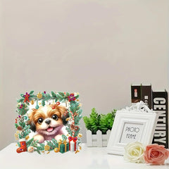 DIY Diamond Photo Frame Creative Flower Acrylic Desktop Ornaments Single Sided Diamond Craft Picture Frame Display Stand Home Decor-Flower Bird03