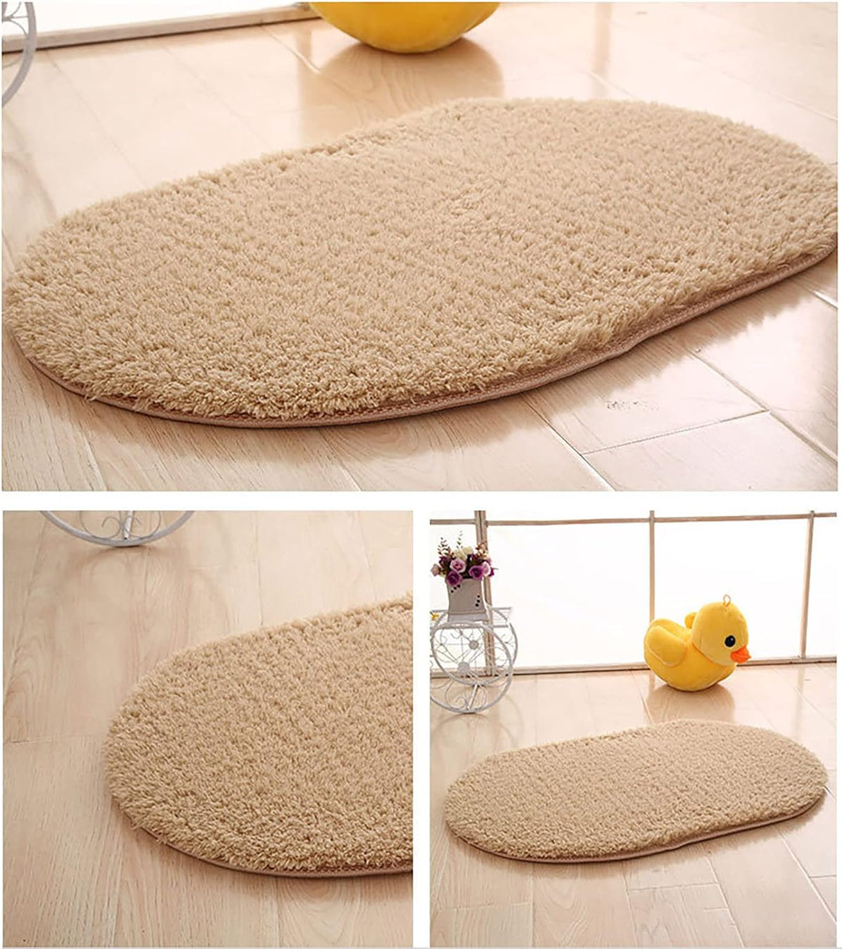 Bathroom Rugs Mat Extra Soft Absorbent Bathroom Mats Non Slip Washable Bath Rugs Machine Washable Bath Mats Ideal for Bathroom Floor, Tub, Shower, Entryway