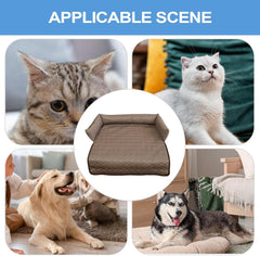 Cooling Dog Bed - Dog Cushion Mat Blanket Couch | Washable Cool Mat | Pet Bed Living Room House Backyard Bedroom Patio Senior Puppy with Soft Cushion Supportive Build Easy Cleaning Design