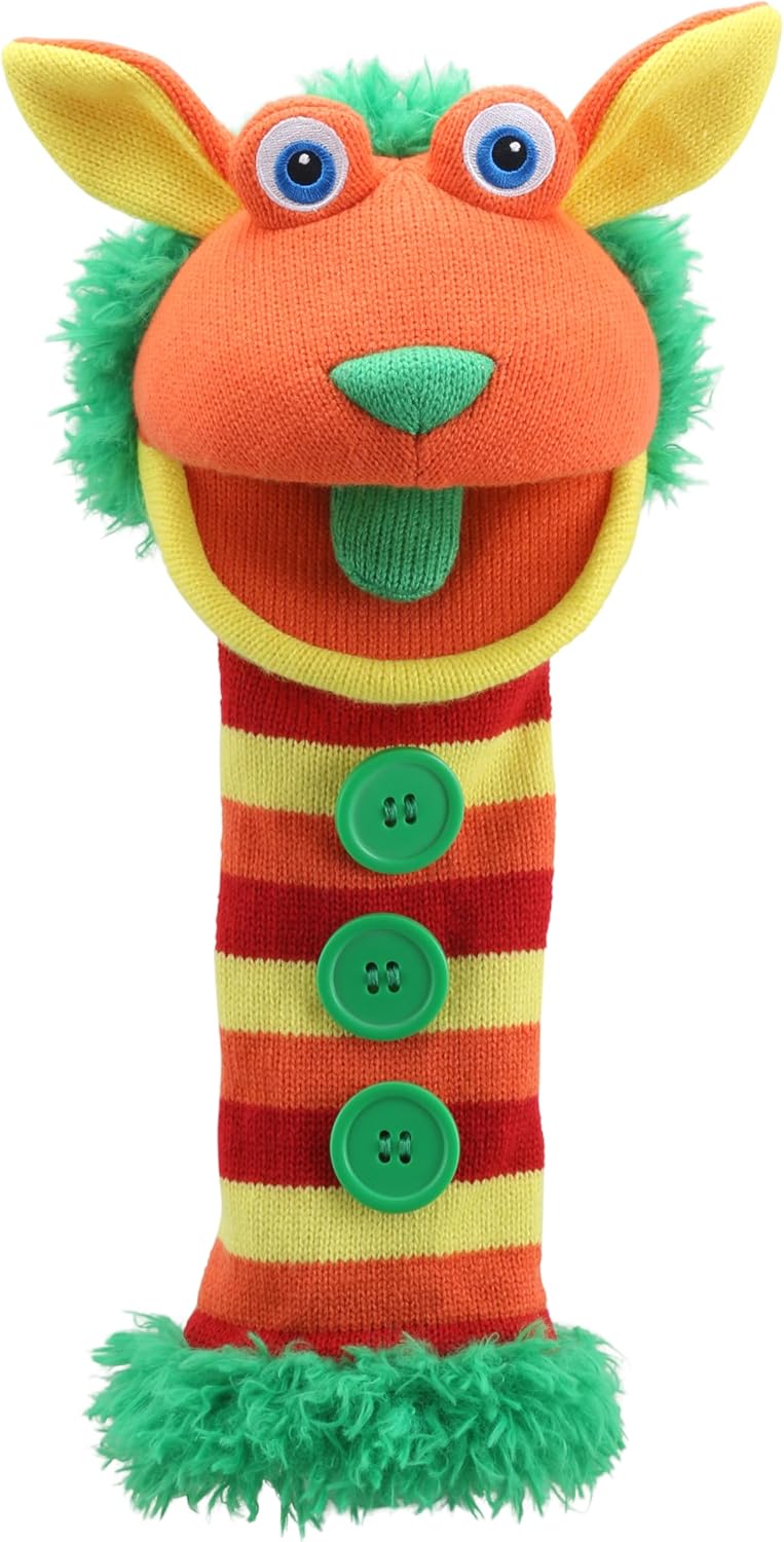 The Puppet Company Knitted Buttons Hand Puppet