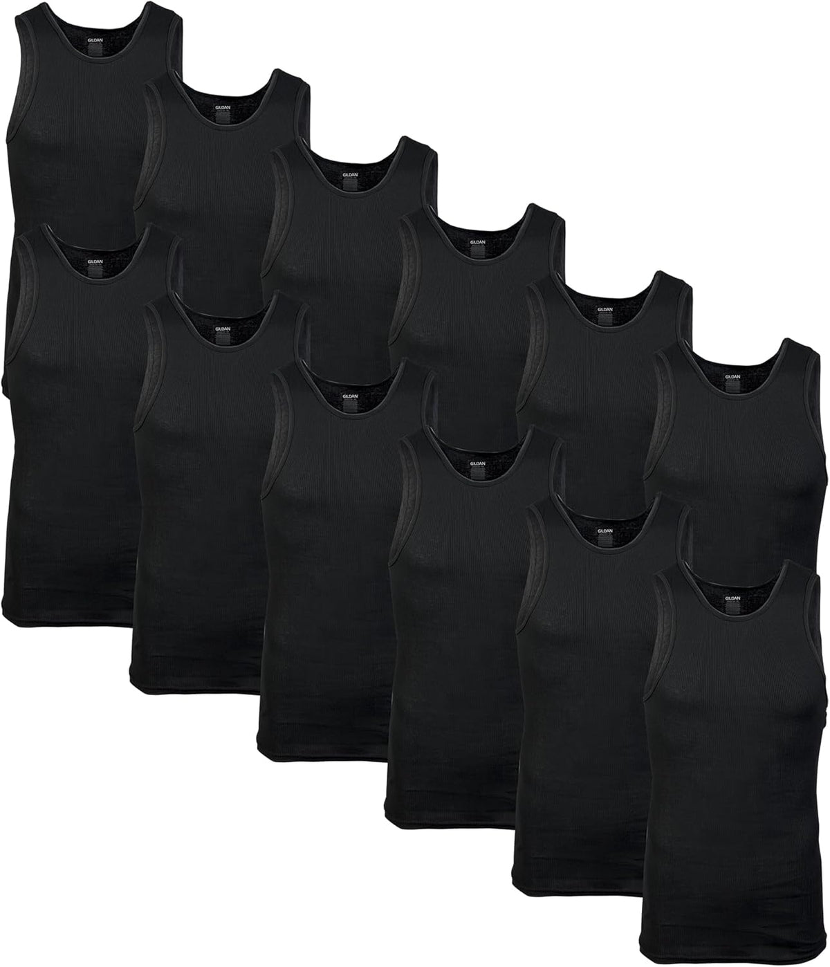 Gildan Men's A-Shirt Tanks, Multipack, Style G1104