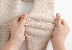 Generic Cable Knit Tights for Toddler and Girls Seamless Fleece Lined Leggings Soft Cotton Stockings Winter Warm Stockings