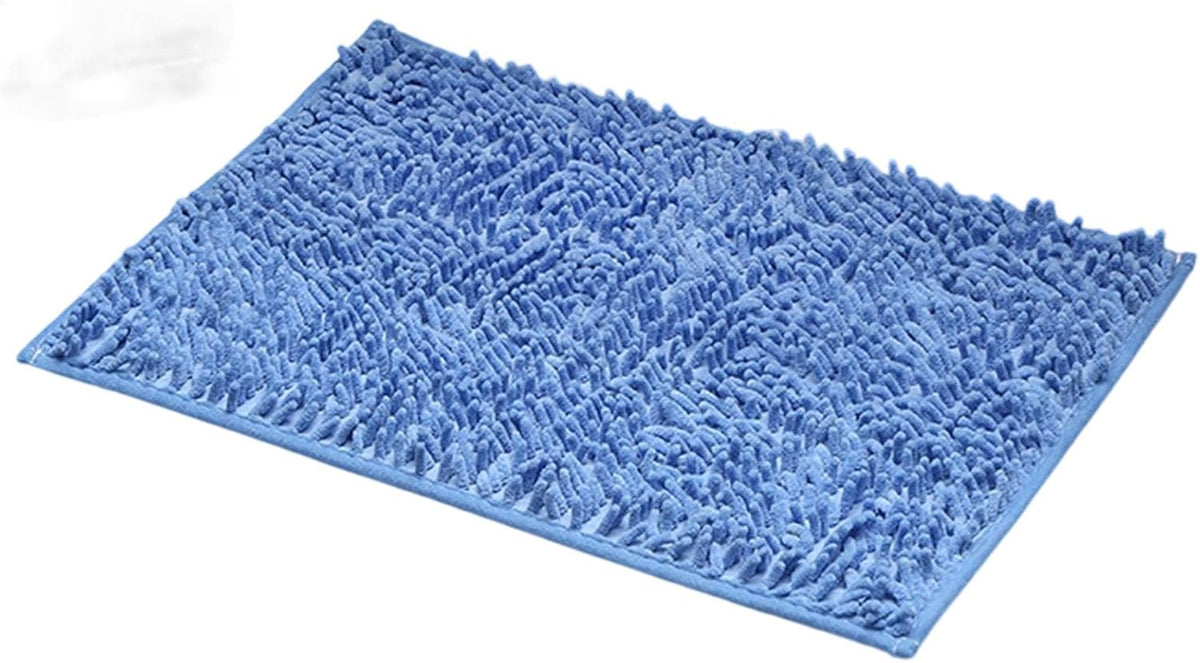 Bathroom Rugs, 32" X 20" Washable Non-Slip Soft Shaggy Chenille Absorbent Bath Mat,Thick Quick Dry Rubber Backing Plush Bathroom Carpet for Home Decor Accessories,Floor,Shower,Tub