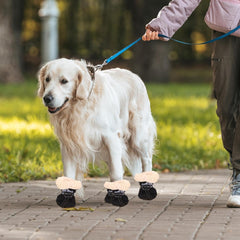 Dog Shoes Paw Protection - Soft Puppy Snow Boots, Puppy Boots for Small Dogs, Dog Snow Boots | Anti-Slip Dog Shoes Waterproof Dog Booties for Snow, Beach, Hiking, Camping