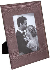 CTG Truu Design Decorative Snakeskin Glass Picture Frame, 4 x 6 inches, Purple
