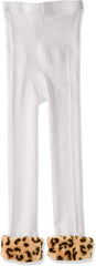 Jefferies Socks Girl's 2-6X Fur Footless Tights
