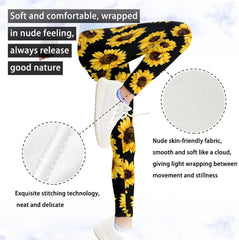 Forchrinse Zebra Girls Leggings Multipack Soft Pants for Kids Soft Yoga Running Workout Leggings in 4-13years