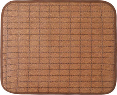Cooling Mat for Dogs & Cats Rattan- Cooling Mat for Pets, for Dogs (Coffee/Blue) Breathable Dog Bed or Cat Bed in 3 Sizes (Blue, Small（15.7x11.8in）)