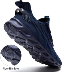 Womens Slip On Sneakers Tennis Shoes Running Sport Workout Walking Fashion Casual