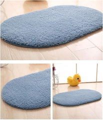 Bathroom Rug 27" X 18",Microfiber Shaggy Non-Slip Extra Soft Thick Washable Absorbent Bath Rugs Quick Dry Plush Machine Wash Dry Bathroom Rug Sets for Bathroom Floor Tub Kitchen Shower