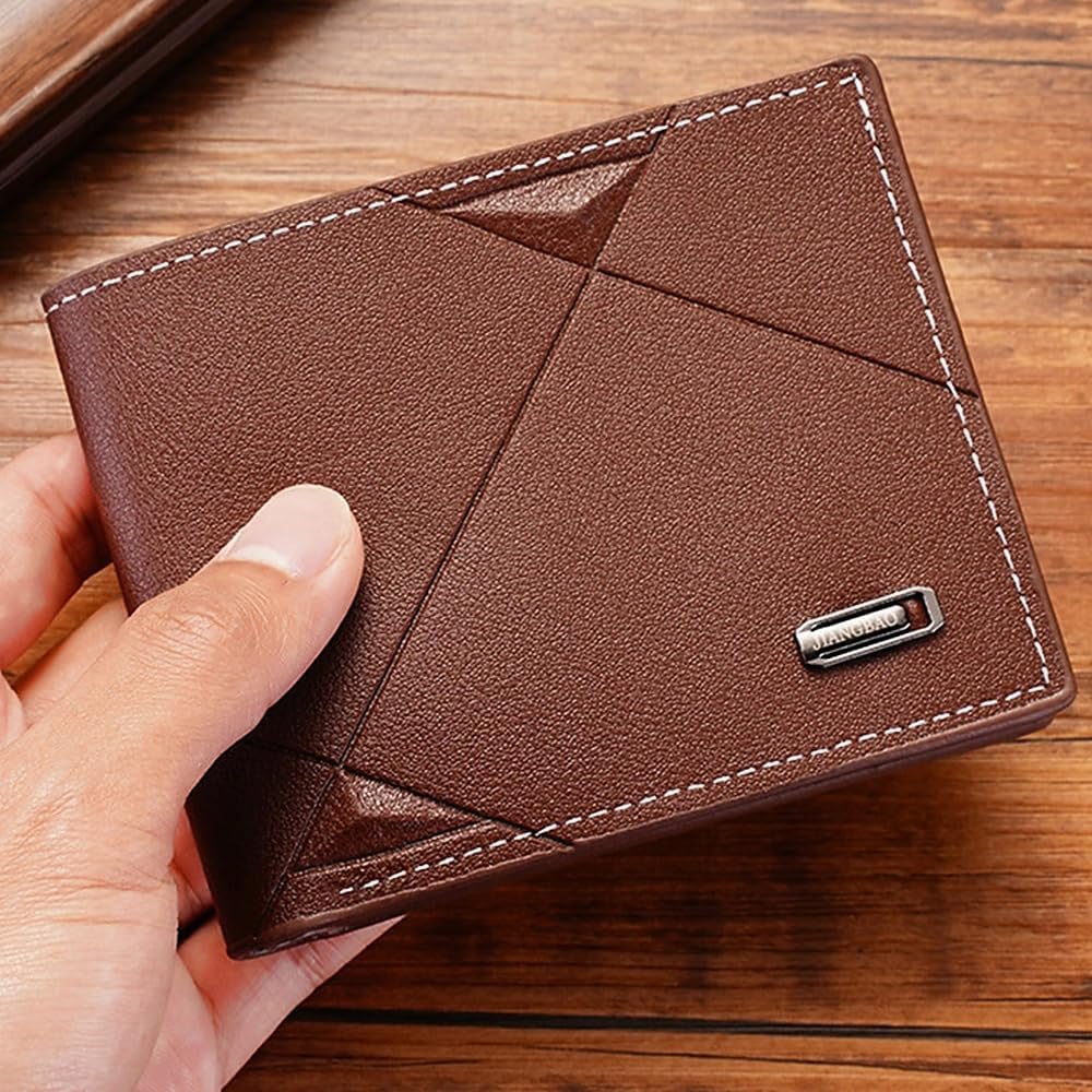 1pc Beautiful Men's Horizontal Wallet With Multi-compartment Box, Foldable PU Men's Wallet Is Trendy And Youthful For Men
