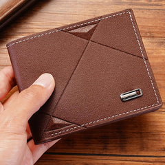 1pc Beautiful Men's Horizontal Wallet With Multi-compartment Box, Foldable PU Men's Wallet Is Trendy And Youthful For Men