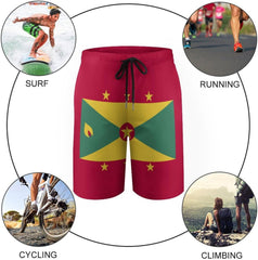Ladonia Flag Swimming Shorts Surf Men's Beach Swim Trunk