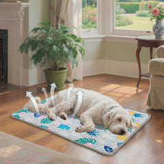 Cooling Mat for Dogs – Foldable Pet Cooling Pad for Cats & Dogs | Scratch-Resistant Sleeping Mat for Indoor, Outdoor, Sofa & Crate Use | Comfortable Summer Pet Bed for Heat & Rest