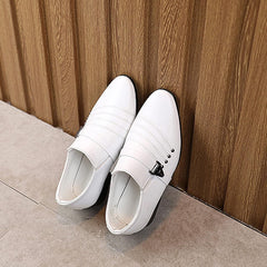 Boys Patent Formal Dress Shoes PU Leather Wedding Prom Footwear Tuxedo Shoes Slip-On Loafers Uniform Oxfords Shoes