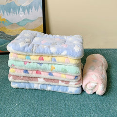 Dog Bed Mat–Soft & Comfortable Puppy Kennel Pad for Crate–Durable Crate Bed & Mat for Dogs & Cats–Ideal for Crate Use (Yellow-Love, S:11x15inches)