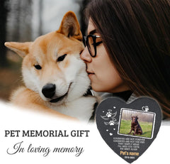Cowcute Customized Pet Memorial Gifts for Loss of Cat, Personalized Dog Memorial Stone with Photo Name Date, Pet Memorial Stone Custom, Memorial Garden Stone Pet Grave Markers Headstone for Dog Cat