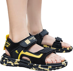 IWIHMIV Sandals Kids Toddler Water Shoes Girls and Boys Open Toe Sandals Non Slip Sole Adjustable Straps Outdoor Toddler Water Shoes
