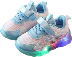 Light Up Shoes for Girls, Toddler Cute Fashion Flashing Running Athletic Sneakers Cute Wedge Sneaker for Girls